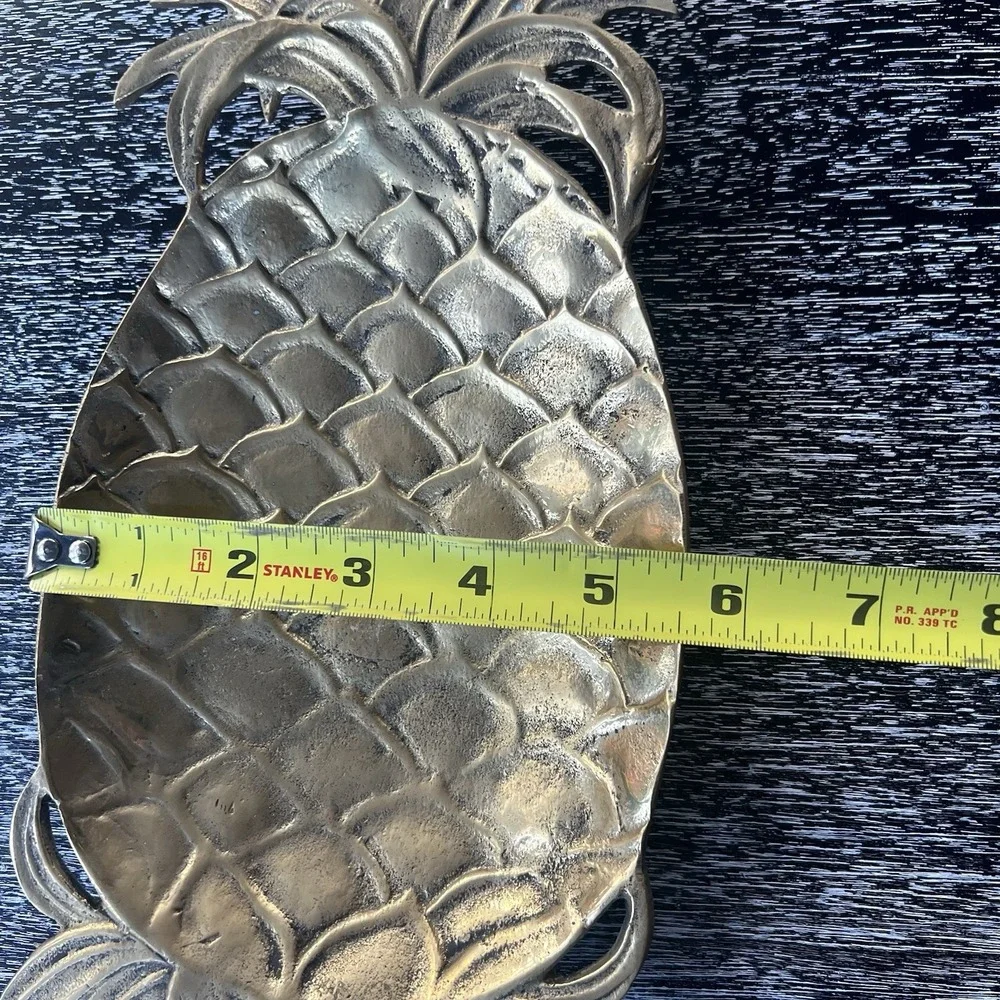 Vintage Brass Pineapple Footed Dish‎ Catchall Decor